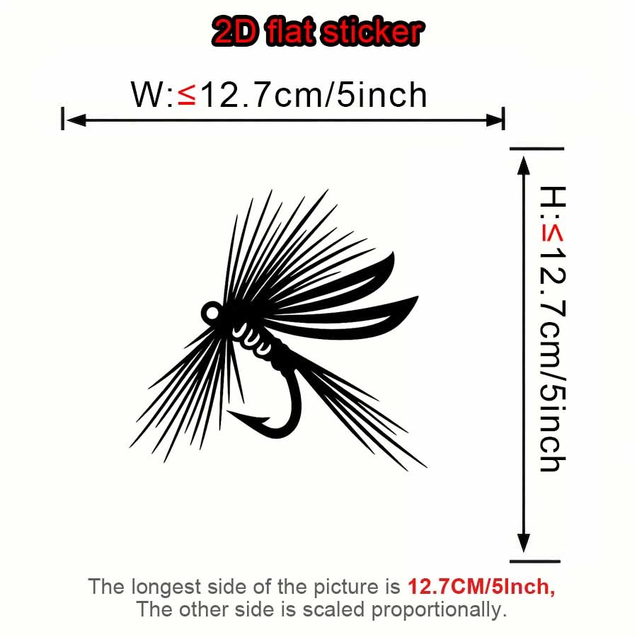 ملصق فينيل لاصق مقاوم للماء بت - مراجعة Fishing Equipment Fly وسعره