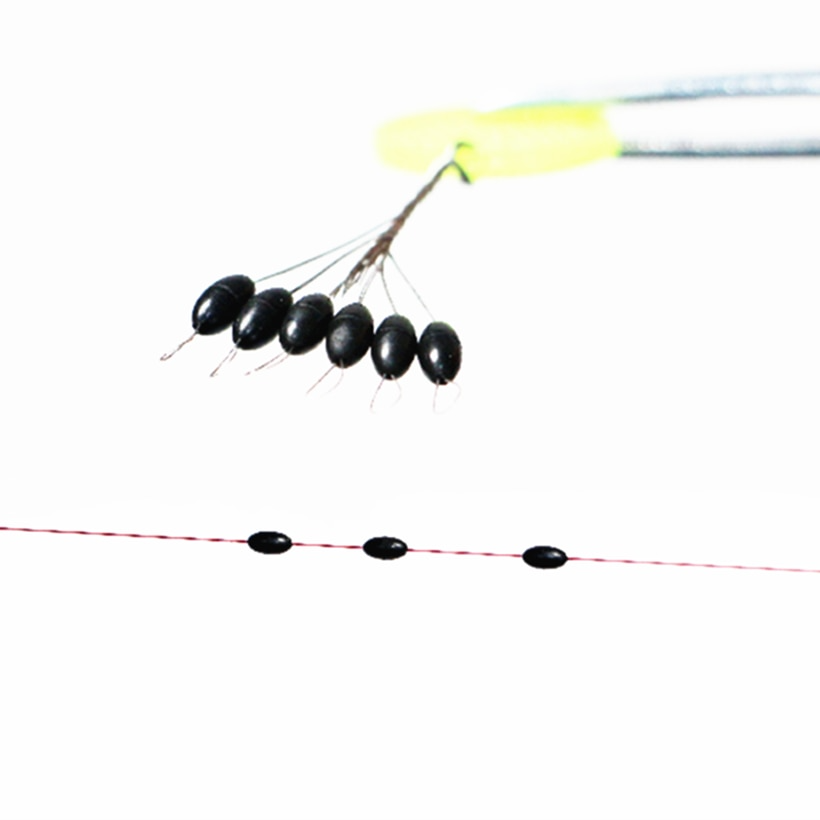 حبوب مطاطية سوداء بيضاوية الشك - مراجعة Fishing Equipment Jet وسعره