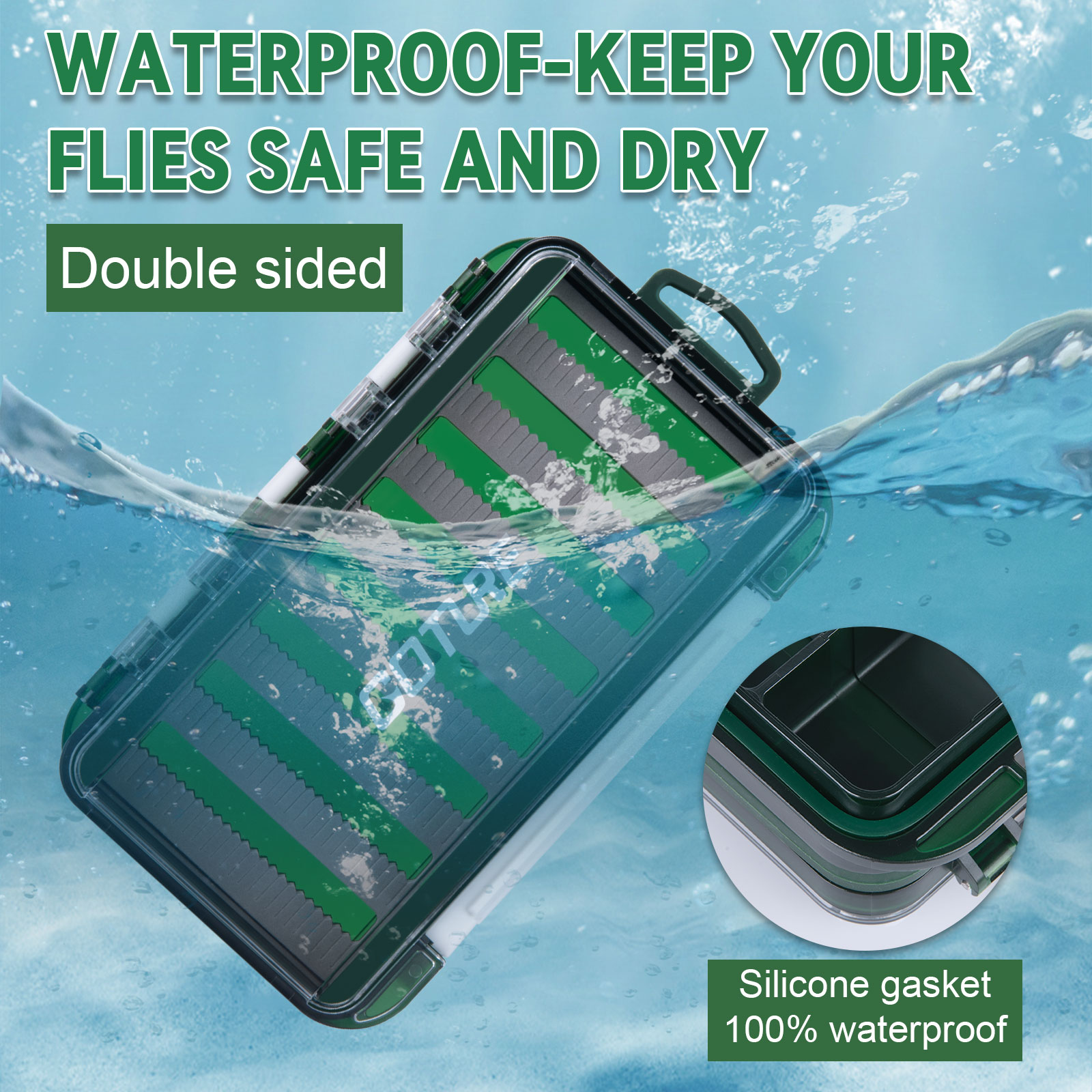 صندوق صيد السمك مقاوم للماء من - مراجعة Fishing Equipment Fly وسعره
