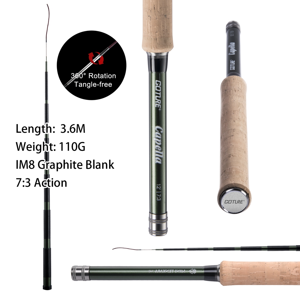 Goture Tenkara يطير الصيد رود  - مراجعة Fishing Equipment Fly وسعره